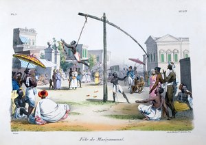 Festival de Mariyamma, ou Mariyammai, divindade hindu, 1828