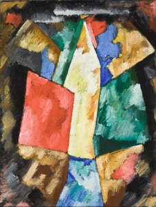 Abstração; Azul, amarelo e verde, c.1913