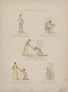 Página dos Humores de Cynicus (gravura colorida)