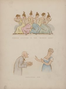 Página dos Humores de Cynicus (gravura colorida)