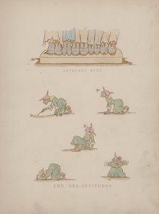 Página dos Humores de Cynicus (gravura colorida) de Martin  Anderson