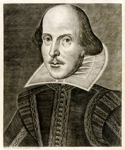 William Shakespeare da página de título de 
