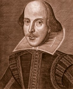 Retrato de Shakespeare, 1623. de Martin Droeshout