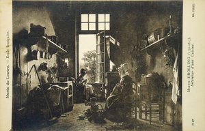 Interior de uma cozinha, início do século XX (cartão postal)