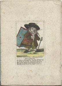 De dwerg Nicolo Cantabella, ca. 1710
Nicolo Cantabella, Savoijardischer Wurmschneider (título sobre o objecto)
Il Callotto resurcitato oder Neu eingerichtes Zwerchen Cabinet (título da série) de Martin Engelbrecht (attributed to)
