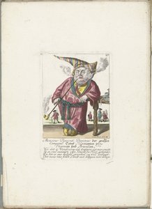 O anão Piperouk como director de uma empresa de tabaco, c. 1710
Monsieur Piperouk, Directeur der grossen Companie Tabak Negotianten in Virginien und Brasilien (título sobre o objecto)
Il Callotto resurcitato oder Neu eingerichtes Zwerchen Cabinet (série  de Martin Engelbrecht (attributed to)