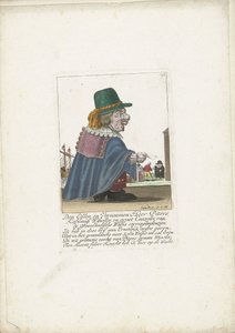 O anão Piters Kahlmüß Wisseller como baleeiro, c. 1710 Den Edlen e Vornaemen Heer Piters Kahlmüß Wisseller, e Groot Canzeler do Greenlandische Walfis correspondeenzien (título no objeto) Il Callotto ressuscitado oder Neu eingerichts Zwerchen C de Martin Engelbrecht (attributed to)