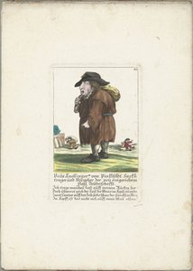 O dwerg Veith Knollinger de Pinklfeldt, cerca de 1710 Veith Knollinger von Pinklfeldt, Baghtrager e antecessor da recém-criada Fraternidade Flegl (título no objeto) Il Callotto resurcitato ou Armário Pequeno Recém Mobilado (título da série)