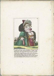 Caricatura de Porzellana Kinkank
Porzellana Kinkank, Kuey Chinkim Choâm A Mogolian Princess, deß Lapland obrissen land Kuchlmeister in der Insul Deserta Nutsch Moloff, gemahlin (título sobre o objecto)
Il Callotto resurcitato ou recém mobilado de Martin Engelbrecht (attributed to)