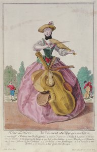 The Instrument Maker, c.1735, publicado em Augsburg de Martin Engelbrecht