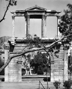 Hadrians Arch, Atenas, 1937. de Martin Hurlimann
