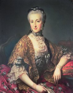 A arquiduquesa Maria Anna Habsburg-Lothringen, chamada Marianne (1738-89), segunda filha da imperatriz Maria Teresa da Áustria (1717-80) e Francisco I (1708-65)