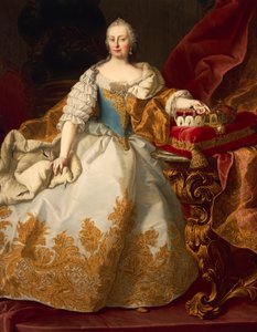 Áustria, Viena, Retrato de Maria Teresa Habsburgo, Santa Imperatriz Romana de Martin II Mytens or Meytens