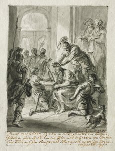 Cristo coroado de espinhos de Martin Johann Schmidt