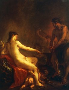 Vénus e Cupido na Forja de Vulcano