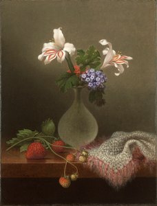 Um Vaso de lírios de milho e Heliotropo de Martin Johnson Heade