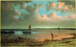 Cena costeira da Nova Inglaterra de Martin Johnson Heade