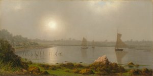 Porto de York, Costa do Maine de Martin Johnson Heade