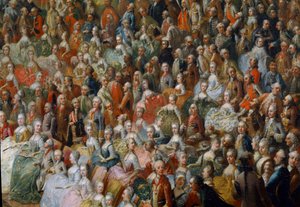Festa dada em honra de Maria Teresa, imperatriz da Áustria, do futuro imperador José II e sua esposa, Isabel de Parma, em 10/10/1760. Detalhe