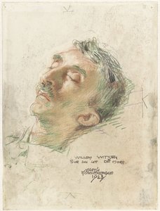 Willem Witsen em seu leito de morte Willem Witsen sur son lit de mort (título no objeto)