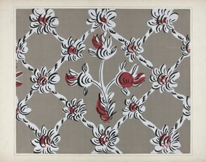 Hand Painted Wall Detail, c. 1938.