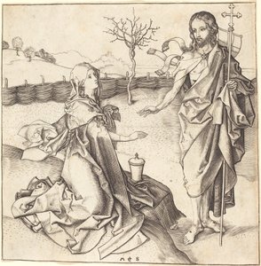 Cristo Aparecendo a Maria Madalena de Martin Schongauer