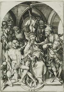 Cristo coroado de espinhos, da Paixão de Martin Schongauer