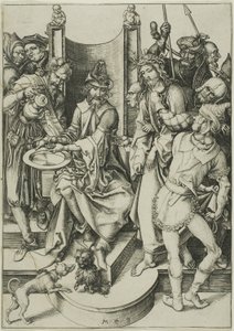 Cristo diante de Pilatos, de A Paixão de Martin Schongauer