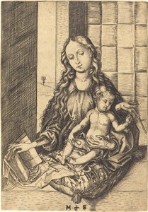 Madonna com um papagaio de Martin Schongauer