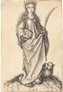 Santa Inês de Martin Schongauer