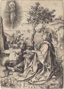 São João em Patmos de Martin Schongauer