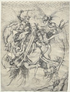Santo Antônio atormentado pelos demônios, 1400.