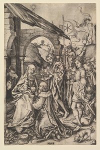 A Adoração dos Magos, ca. 1435-1491. de Martin Schongauer