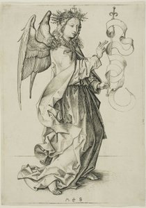 O Anjo da Anunciação de Martin Schongauer