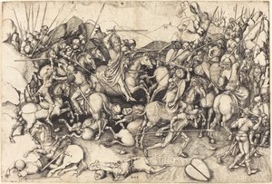 A Batalha de São Tiago em Clavijo de Martin Schongauer
