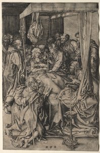 A morte da virgem. de Martin Schongauer