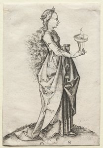 A Quinta Virgem Sábia. de Martin Schongauer