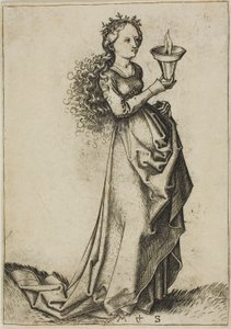 A primeira Virgem Sábia de Martin Schongauer