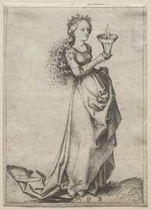 A Primeira Virgem Sábia. de Martin Schongauer