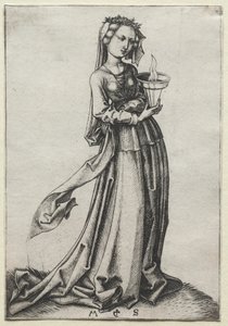 A Quarta Virgem Sábia de Martin Schongauer