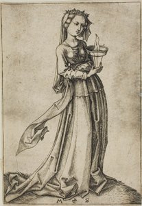 A Quarta Virgem Sábia de Martin Schongauer
