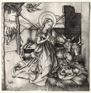 A Vida de Cristo: A Natividade de Martin Schongauer