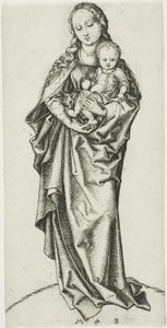 A Madona e o Menino com uma Maçã de Martin Schongauer
