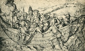 O martírio de Santa Úrsula e seus companheiros, c1450, 1943. de Martin Schongauer