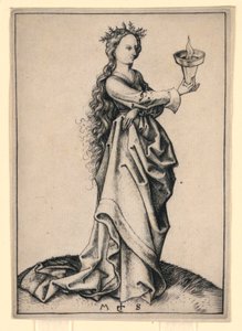 A Terceira Virgem Sábia de Martin Schongauer