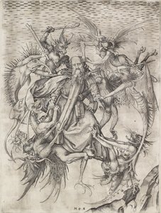 As Tribulações de Santo António, finais do século XV de Martin Schongauer