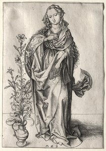 A Virgem da Anunciação de Martin Schongauer