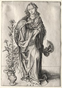 A Virgem da Anunciação. de Martin Schongauer