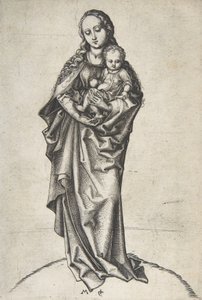 Virgin and Child with an Apple, ca. 1475., ca. 1475. de Martin Schongauer