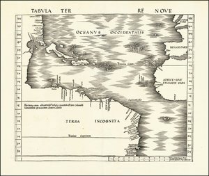 Mapa do Almirante de 1513 por Martin Waldseemüller de Martin Waldseemuller